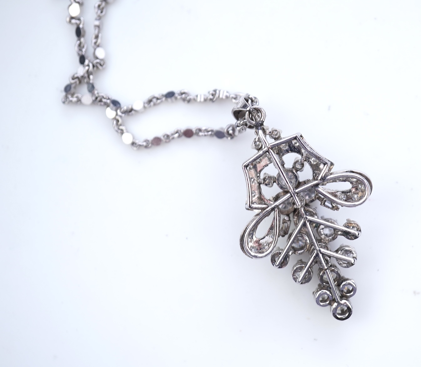 A diamond pendant, 1960s